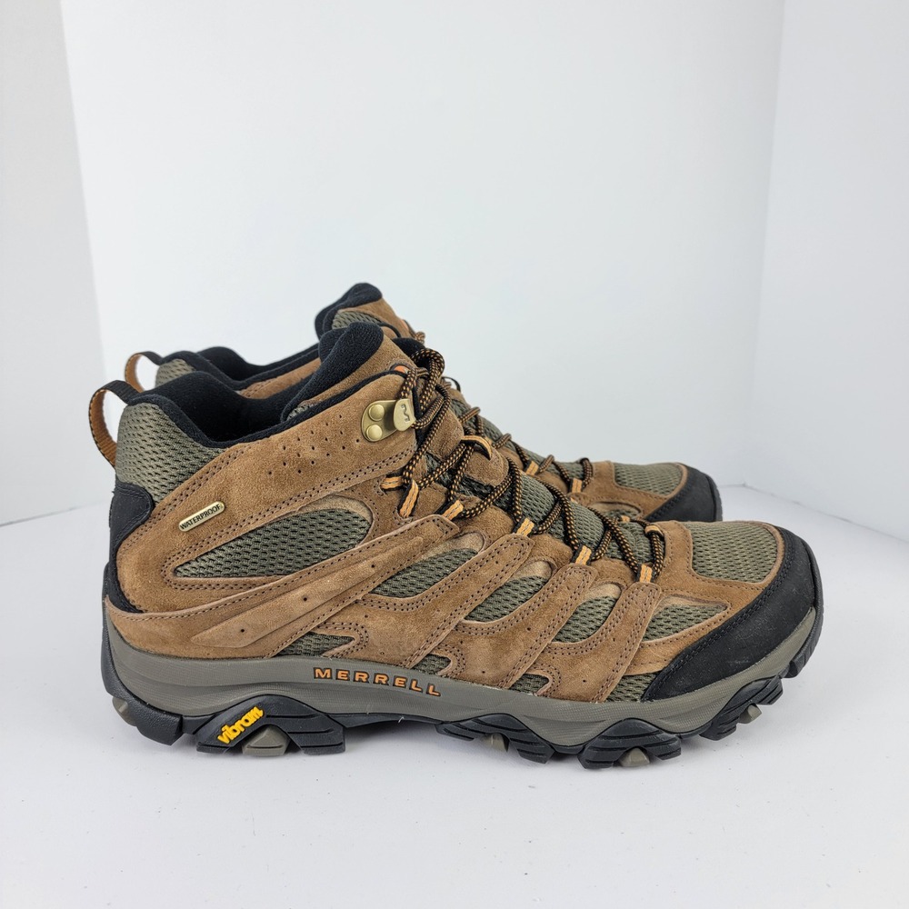 Merrell Moab 3 Mid Waterproof Mens 15 Brown Vibram Hiking Boots J035839Z